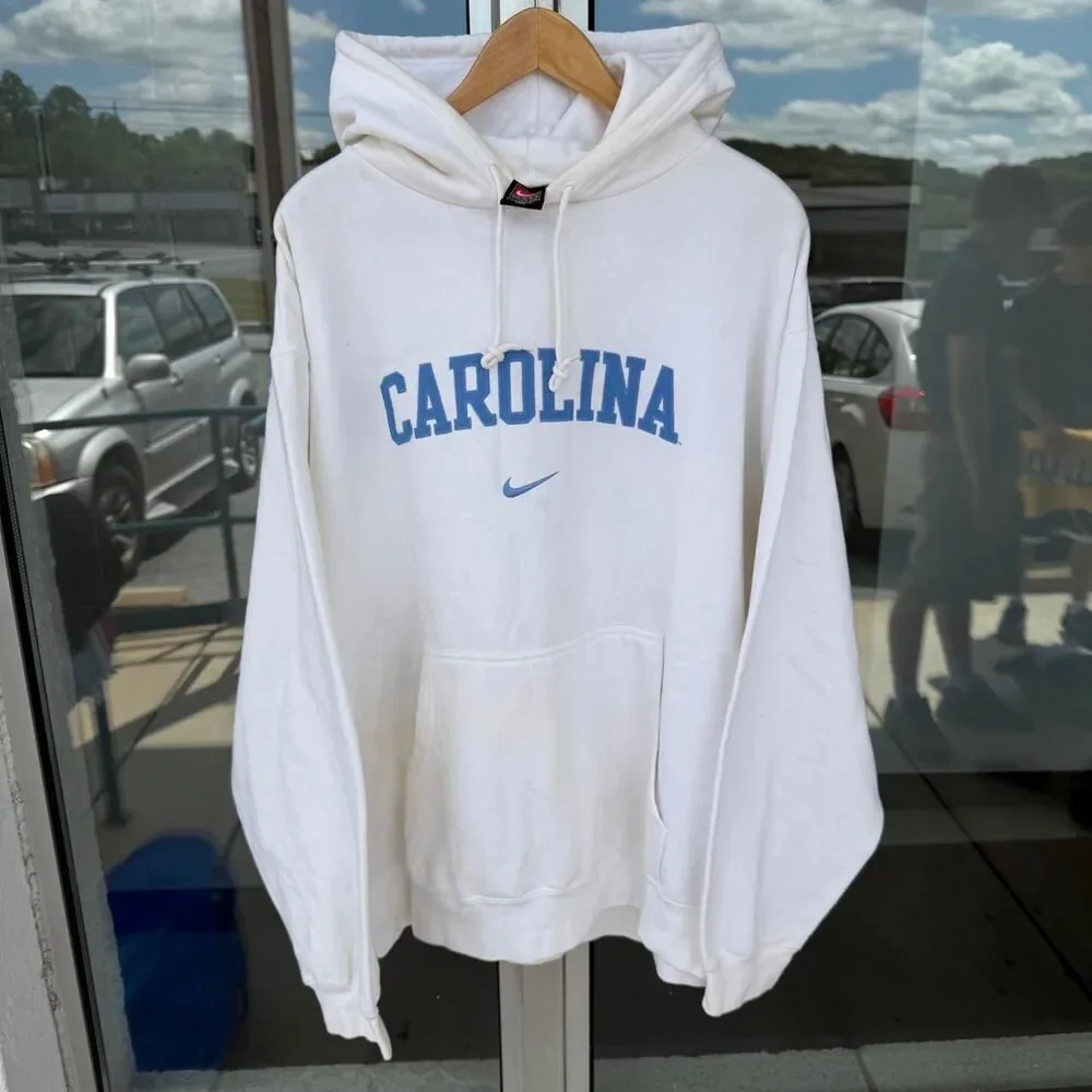 Vintage 90s Nike University of North Carolina Tar Heels Nike Center Swoosh Hoodi